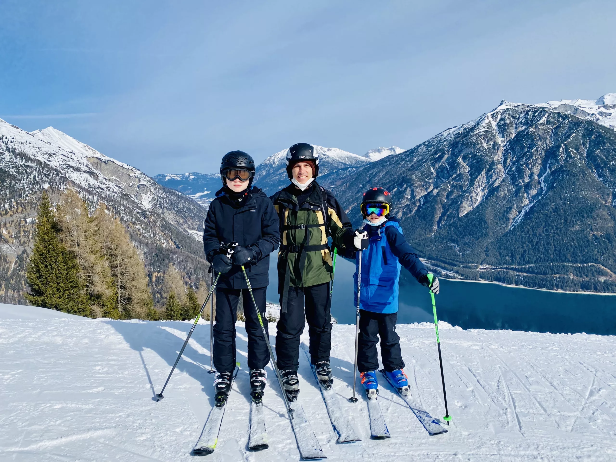 Why We Love Skiing in Austria - here we are at Achensee