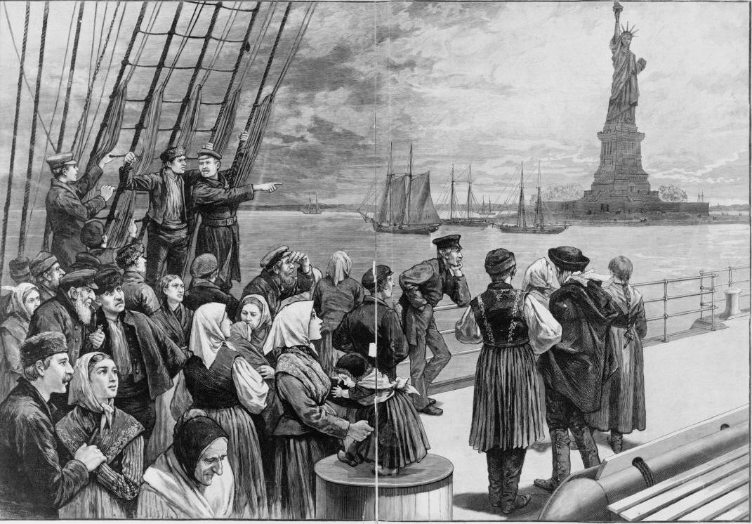 Thousands of Irish immigrants came to the USA in the 19th century, fleeing the Irish potato famine.