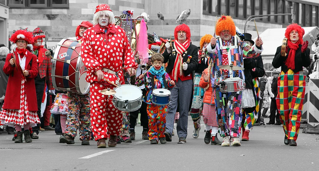The famous Rosenmontag Parade in Cologne, Germany for Carnival