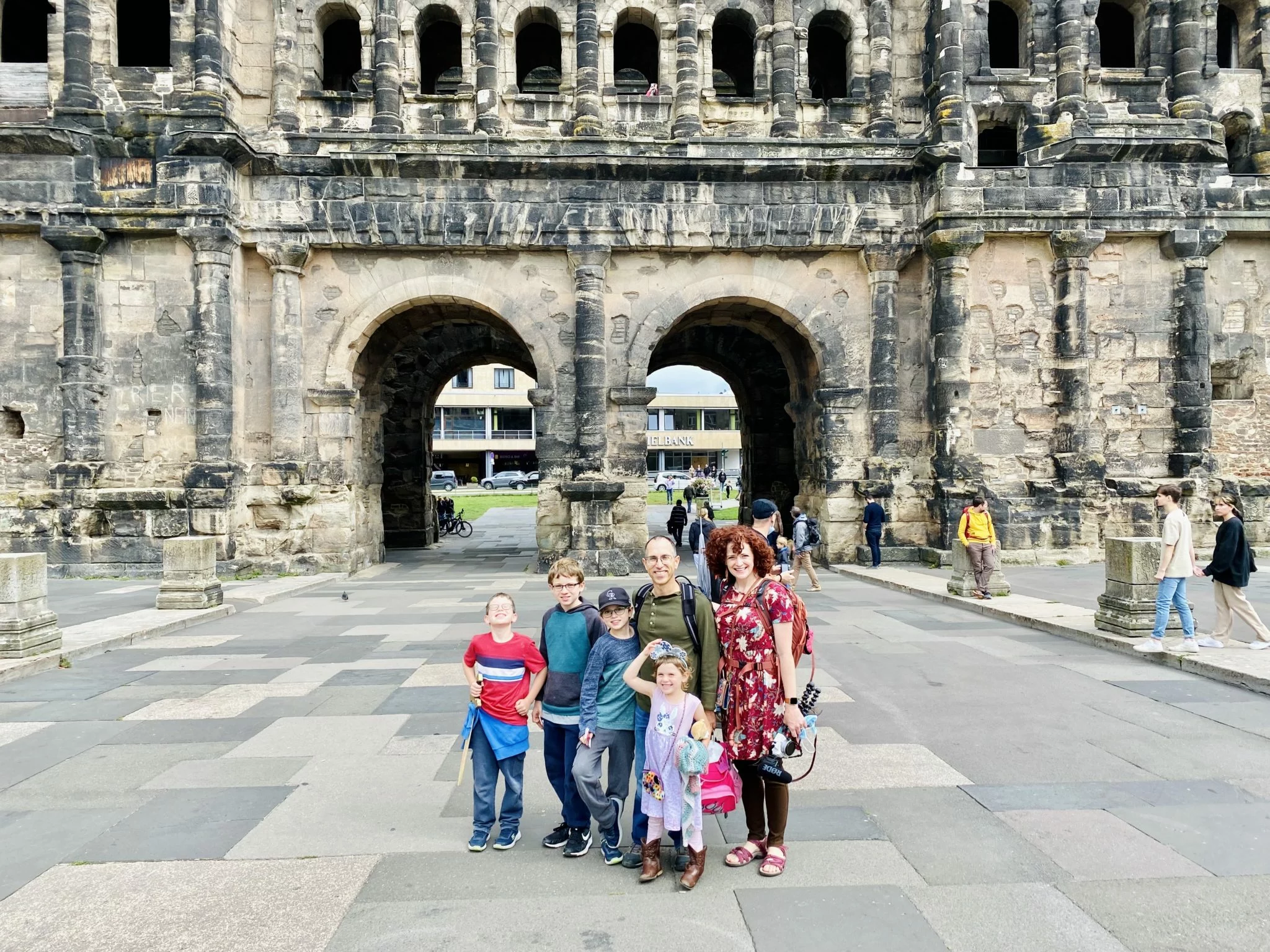 Our family visiting Trier, one of the oldest cities in Germany!
