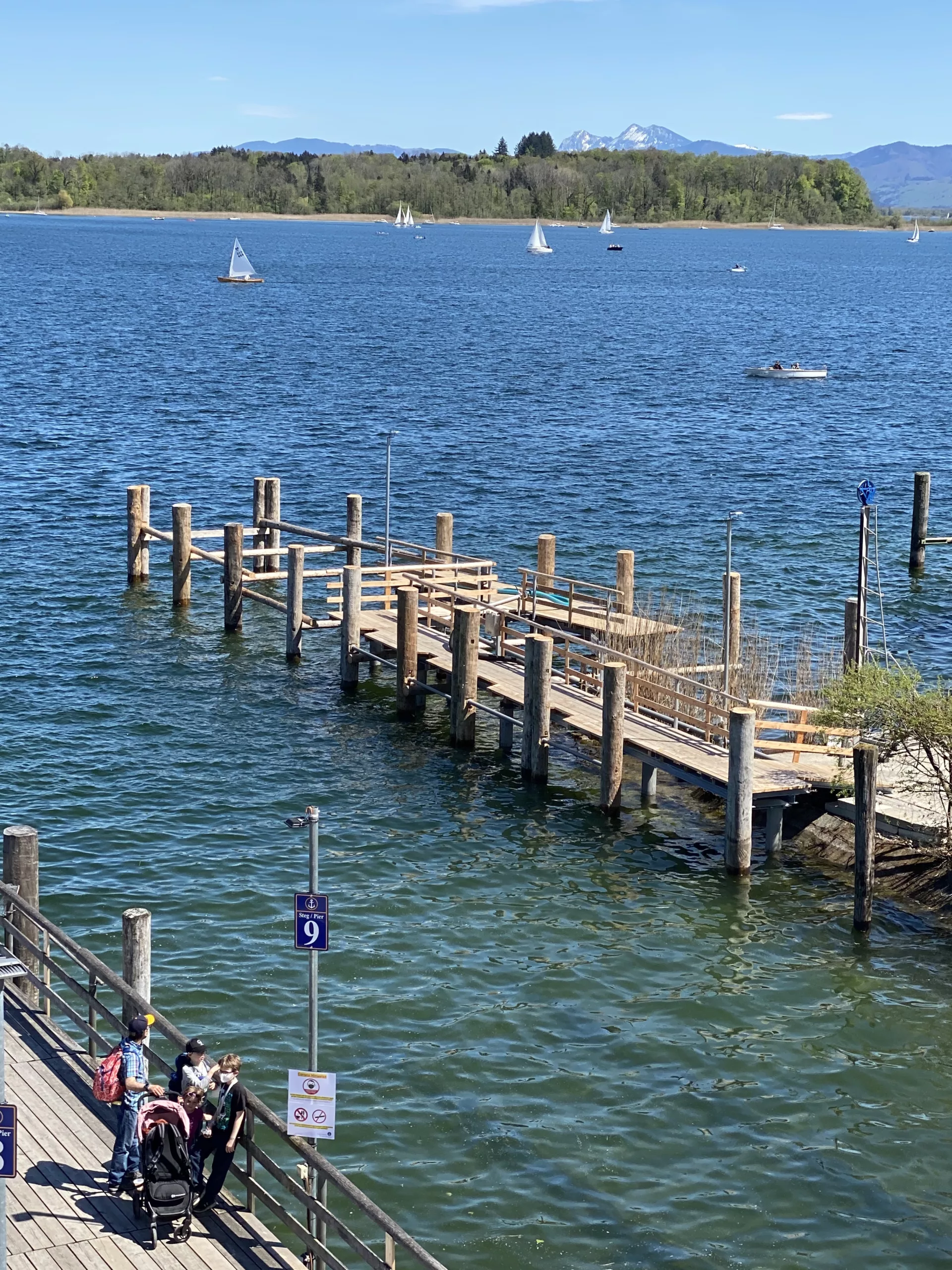 Lake Chiemsee in Bavaria, Germany - a gorgeous lake right near the Alps.