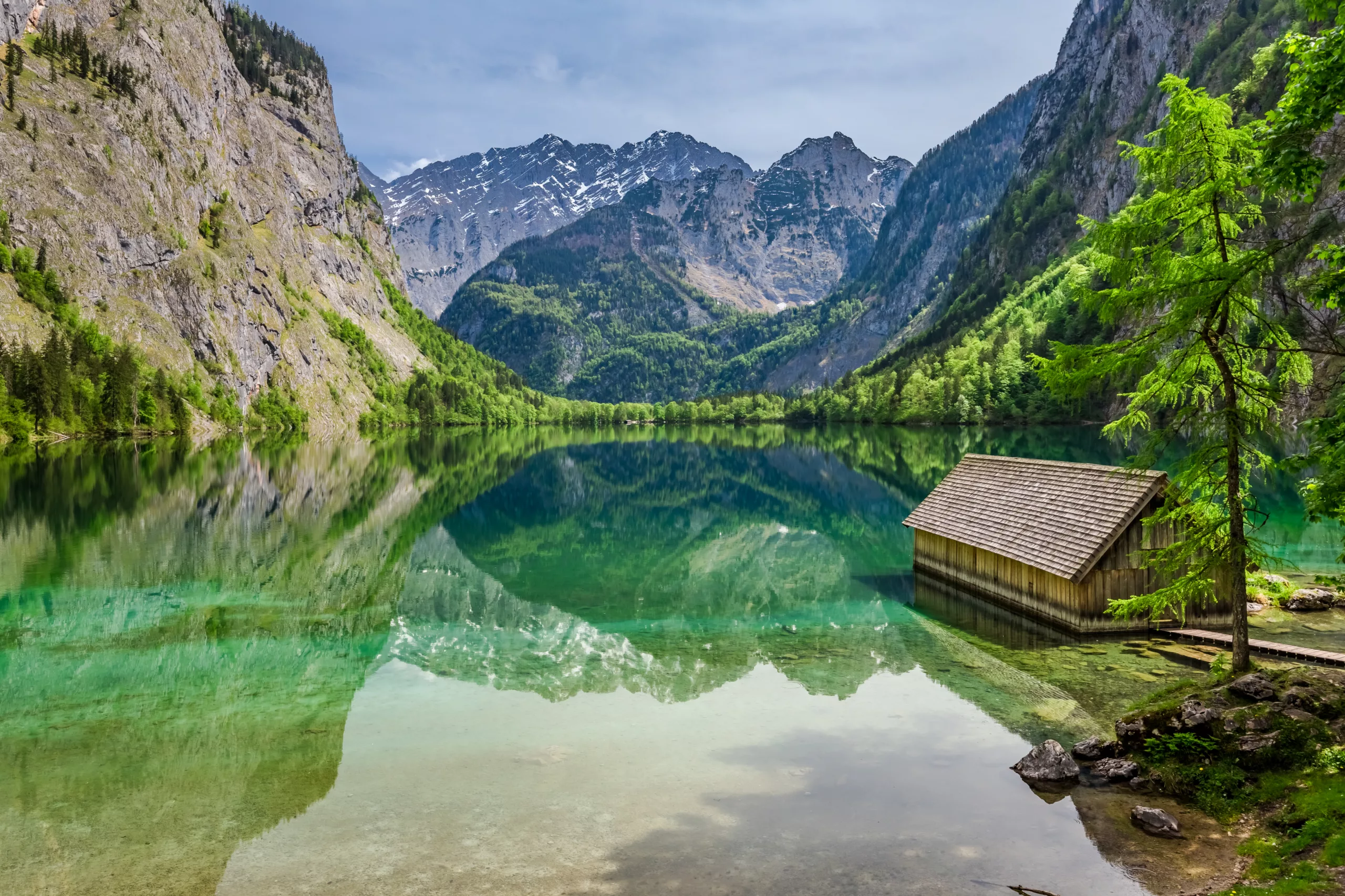 Lakes Königsee and Obersee in Berchtesgaden National Park in Germany is truly out of this world!