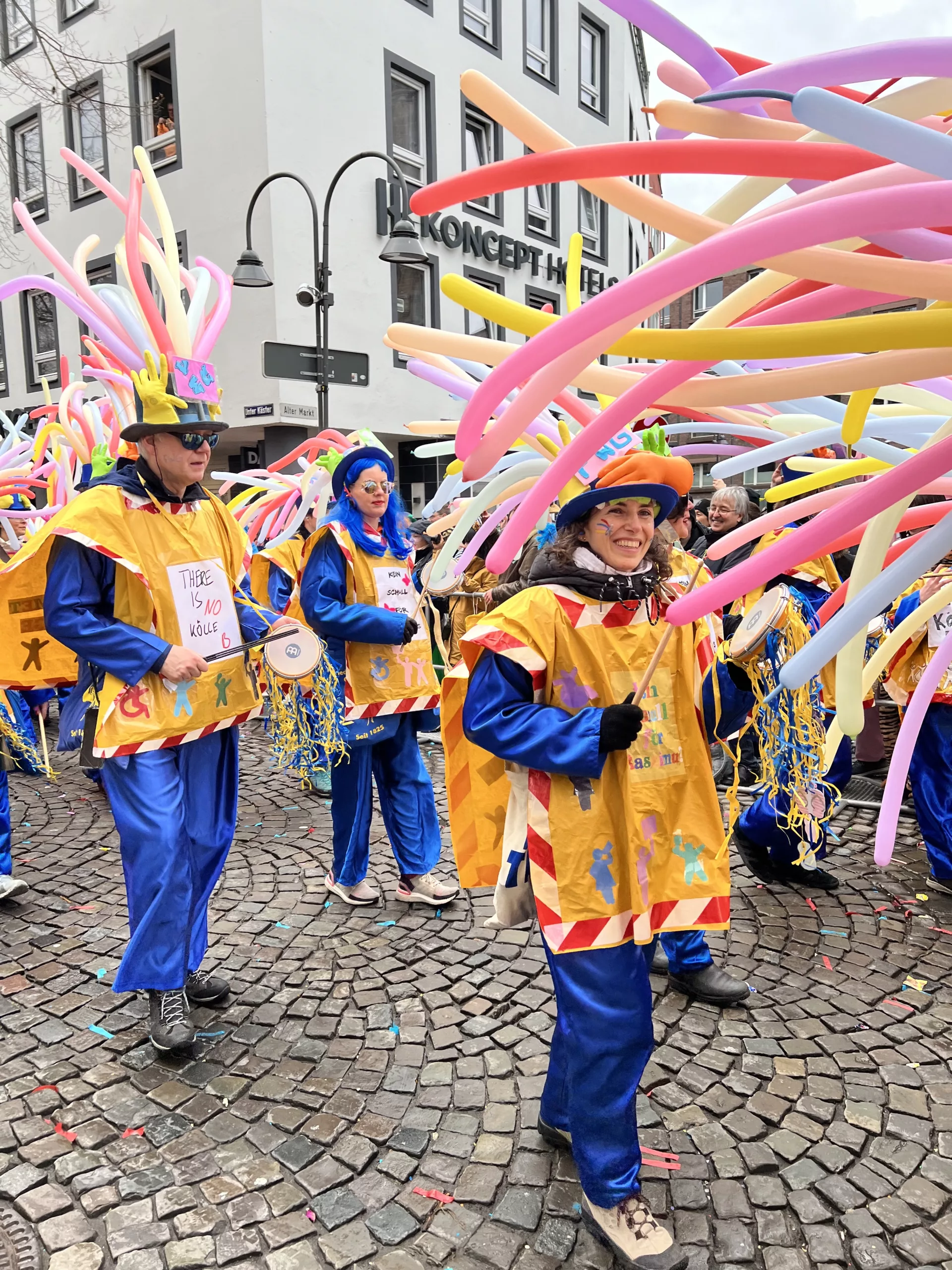 Carnival in Cologne - the costumes and floats from the Schull- un Veedelszöch Zug were so imaginative, colourful and creative!