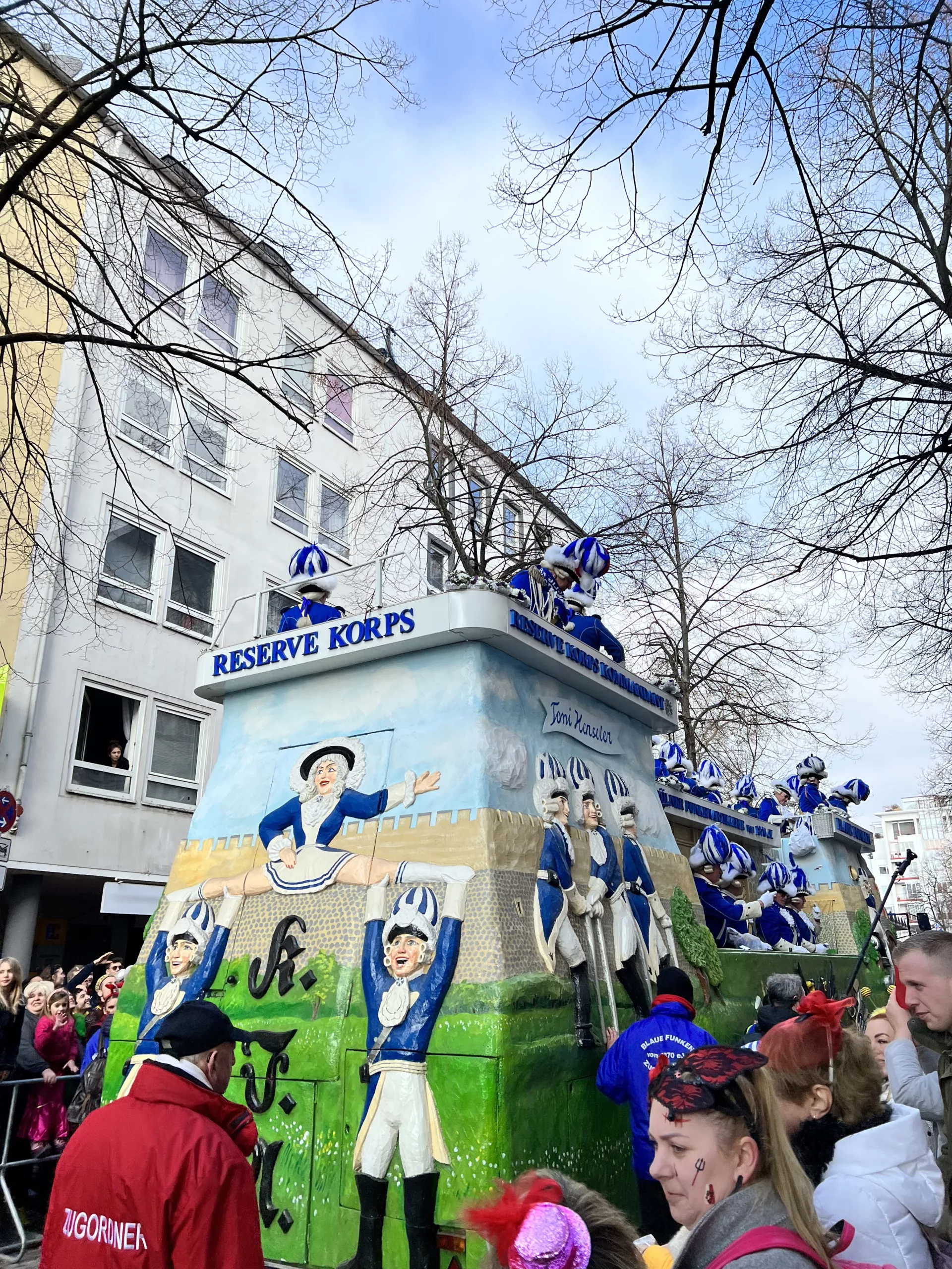 Carnival in Cologne - a float from the Rosenmontag parade