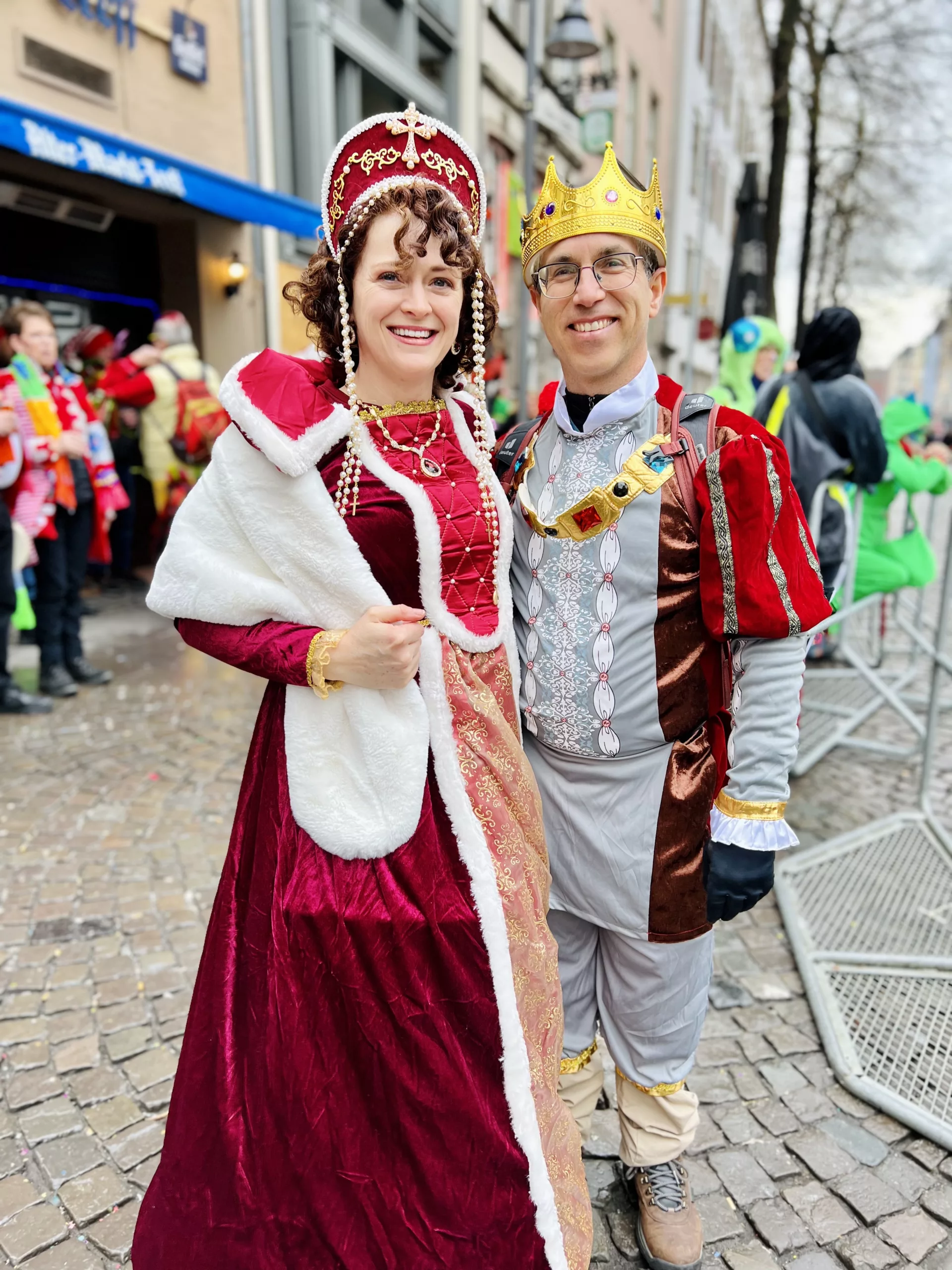 Carnival in Cologne - we went as a king and queen!